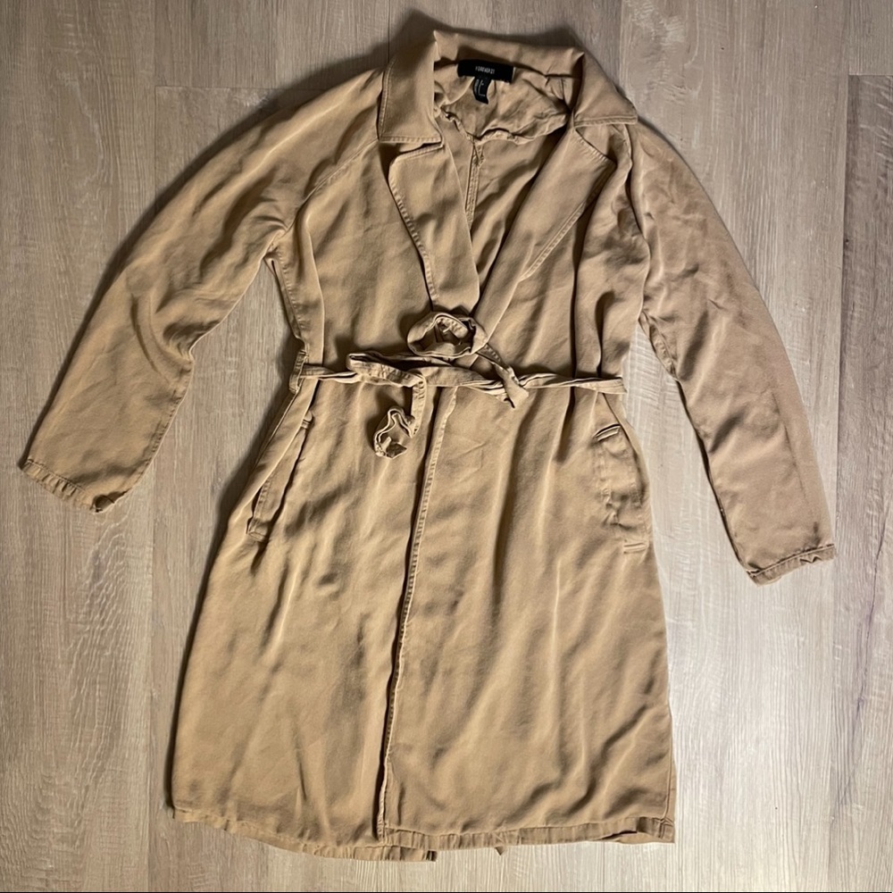 Belted Lightweight Tan Trench jacket/coverup